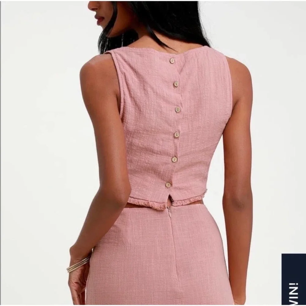 Lulus Sleeveless Crop Top - Picture 2 of 7